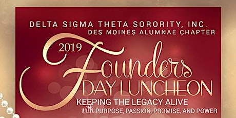 Delta Sigma Theta Sorority, Inc. Founders Day Luncheon 2019 primary image