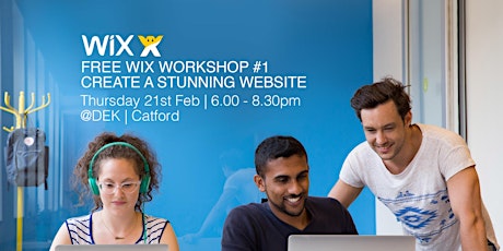 BUILD A STUNNING WIX WEBSITE @ DEK CATFORD 21st FEBRUARY 2019 primary image