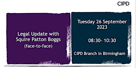 Legal Update with Squire Patton Boggs (face-to-face) primary image