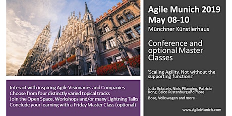 Primaire afbeelding van Agile Munich 2019 | May 08-10 | Conference & optional Master Classes