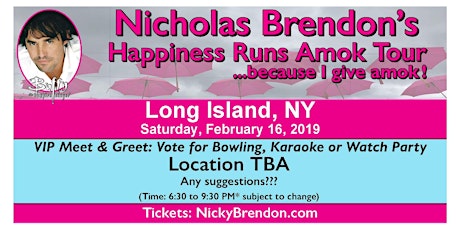 Nicholas Brendon (Buffy & Criminal Minds) Meet & Greet ‐ Long Island (NY) primary image