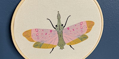 Learn to Embroider - Embellish a Sweet Moth primary image