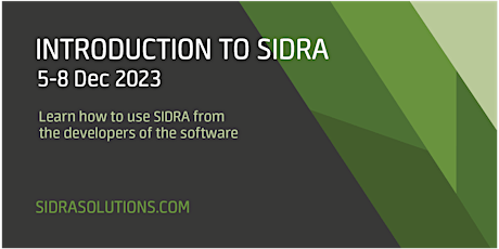 INTRODUCTION TO SIDRA | December 2023 primary image