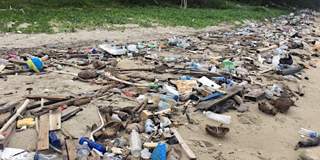 Marine trash sampling at Tanah Merah Ferry Terminal Beach on 27 January 2019 (Sunday)
