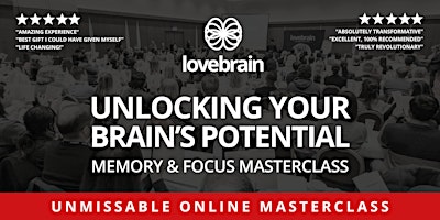 Online Memory Masterclass On How to Unlock Your Brain’s Potential  primärbild