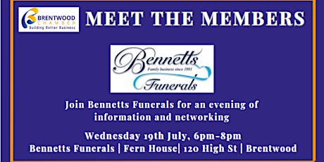 Imagem principal do evento Meet the Members - Bennetts Funerals