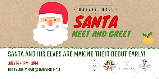 Meet Santa & His Elves for Christmas in July at the Holly Jolly Bar primary image