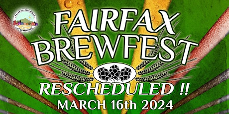25th ANNUAL FAIRFAX BREWFEST RESCHEDULED TO MARCH 16TH, 2024 primary image