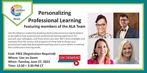 Imagem principal do evento ALA Reach: Personalizing Professional Learning-On Demand