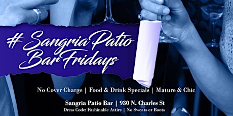 Hauptbild für SANGRIA PATIO BAR FRIDAYS 