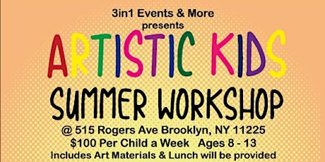 Artistic Kids Summer Workshop 2019 | Week 3 primary image