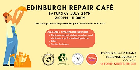 Repair Café pop-up at ELREC! primary image