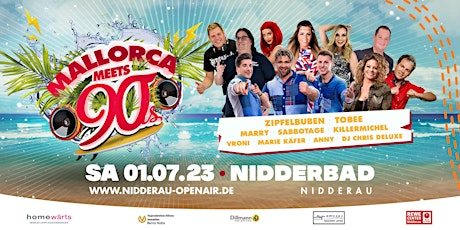 Hauptbild für Nidderau Open Air 2023 - Der Samstag - Mallorca meets 90s