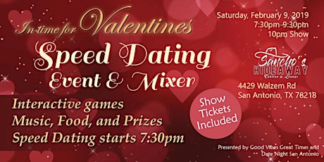 Speed Dating Event - In Time for Valentines