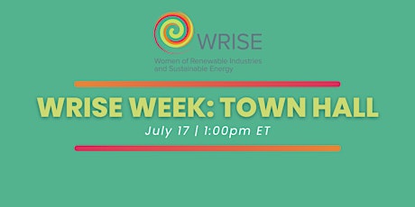 Image principale de WRISE Week: Town Hall