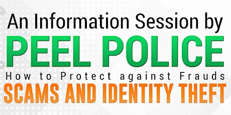For Sisters: Info Session by Peel Police: How to Protect Against Frauds  primary image