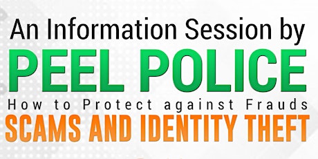 For Brothers: Info Session by Peel Police: How to Protect Against Frauds primary image