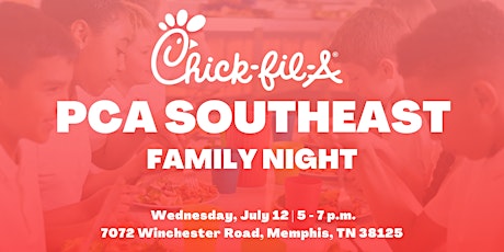 Primaire afbeelding van PCA Family Night at Chick-fil-A