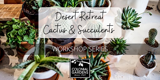 Imagen principal de Desert Retreat Cactus & Succulent Workshop Series