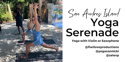 Hauptbild für LIVE Violin or Saxophone Yoga  Serenade for 2 with Nicki & Perseo