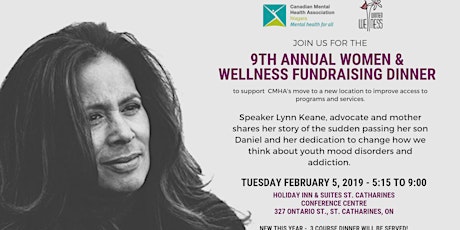 9th Women & Wellness Fundraiser-Canadian Mental Health Association, Niagara primary image