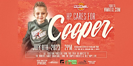 NWA HP Cares for Cooper Roberts Benefit Show - Saturday, July 8th 2023 primary image