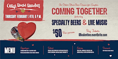 Coming Together: An Oskar Blues Valentine's Day beer dinner for couples 2019 primary image