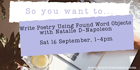 So You Want to...Write Poetry Using Found Word Objects primary image