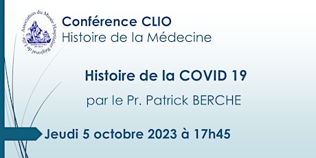 Image principale de Conférence CLIO : Histoire de la COVID 19