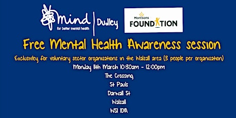 Free Mental Health Awareness Session 11/3/19 primary image