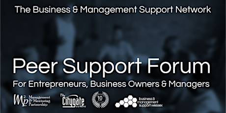 Business & Management Peer Support Forum - 22 Jan 2019 primary image