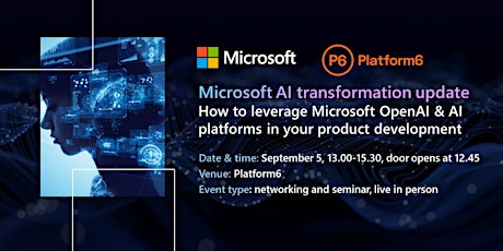 Imagem principal do evento How to leverage Microsoft OpenAI & AI platforms in product development