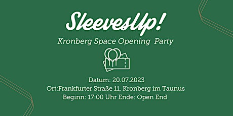 Hauptbild für SleevesUp! Kronberg - Space Opening Party