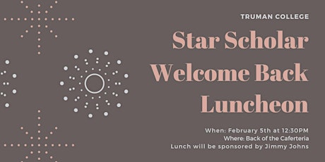 Primaire afbeelding van Star Scholar Welcome Back Luncheon
