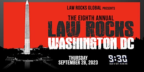 Primaire afbeelding van 8th Annual Law Rocks Washington DC