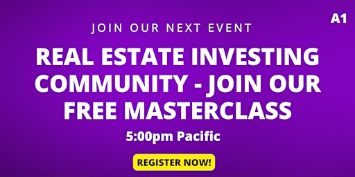 Imagem principal de Real Estate Investing Community - Join our Free Masterclass