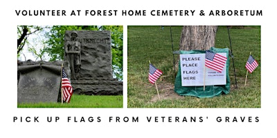 Primaire afbeelding van Volunteer opportunity: Pick up flags from veterans' graves
