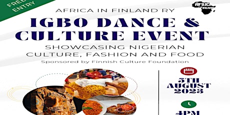 Hauptbild für IGBO DANCE  & CULTURE EVENT- showcasing Nigerian culture, Fashion & food