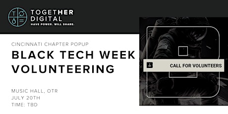 Together Digital Cincinnati | Volunteering at Black Tech Week primary image