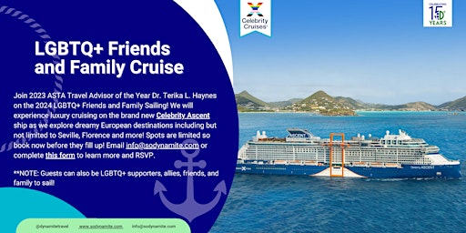 Imagem principal do evento LGBTQ+ Friends and Family Mediterranean Cruise