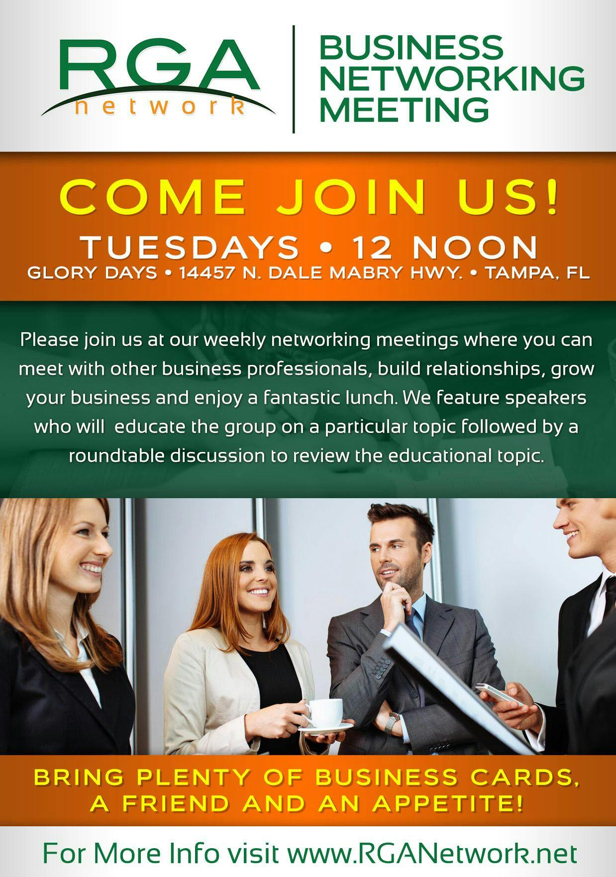  Referrals are Us Business Networking Tuesday Carrolwood McAllisters 