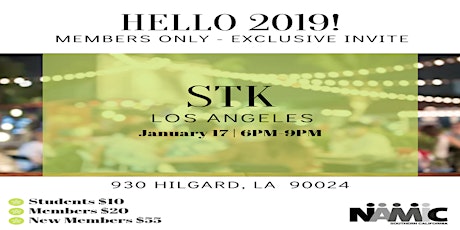 NAMIC Celebration @ STK Los Angeles January 17, 2019 primary image