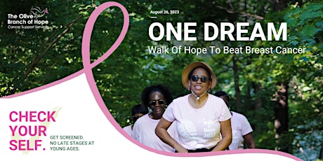 ONE DREAM Walk Of Hope To Beat Breast Cancer primary image