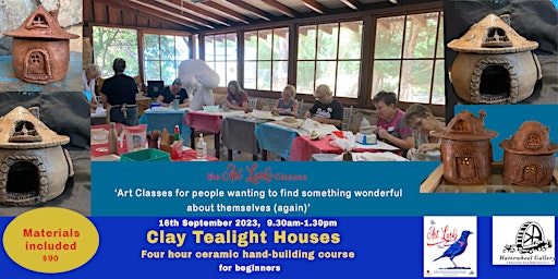 Clay Tealight Houses - 4 hour beginners' ceramic hand building course primary image