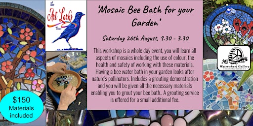 ‘Mosaic Bee Bath for your Garden’ primary image