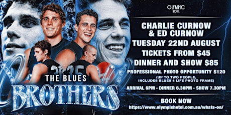 BLUES BROTHERS ft Charlie & Ed Curnow LIVE at Olympic Hotel 22/08! primary image