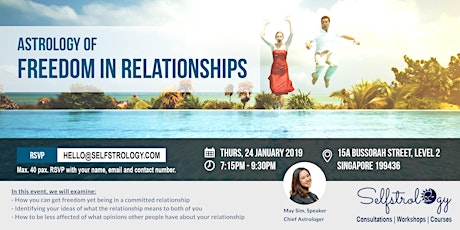FREE EVENT: Astrology Of Freedom In Relationships primary image