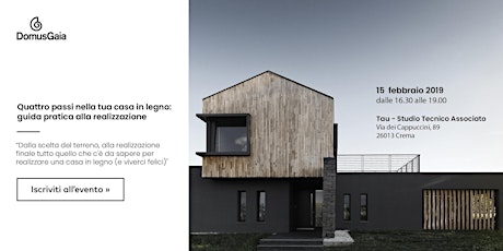 Immagine principale di DomusGaia presenta: quattro passi nella tua casa in legno. La tua guida pratica alla realizzazione! 