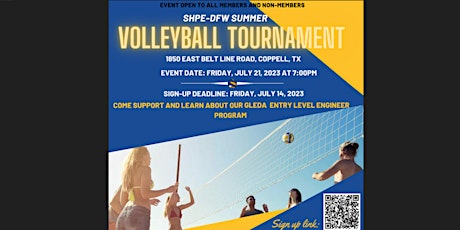 Imagen principal de SHPE DFW Fundraiser: Volleyball Tournament