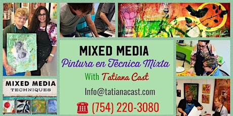 Mixed Media Painting Workshop with Tatiana Cast primary image